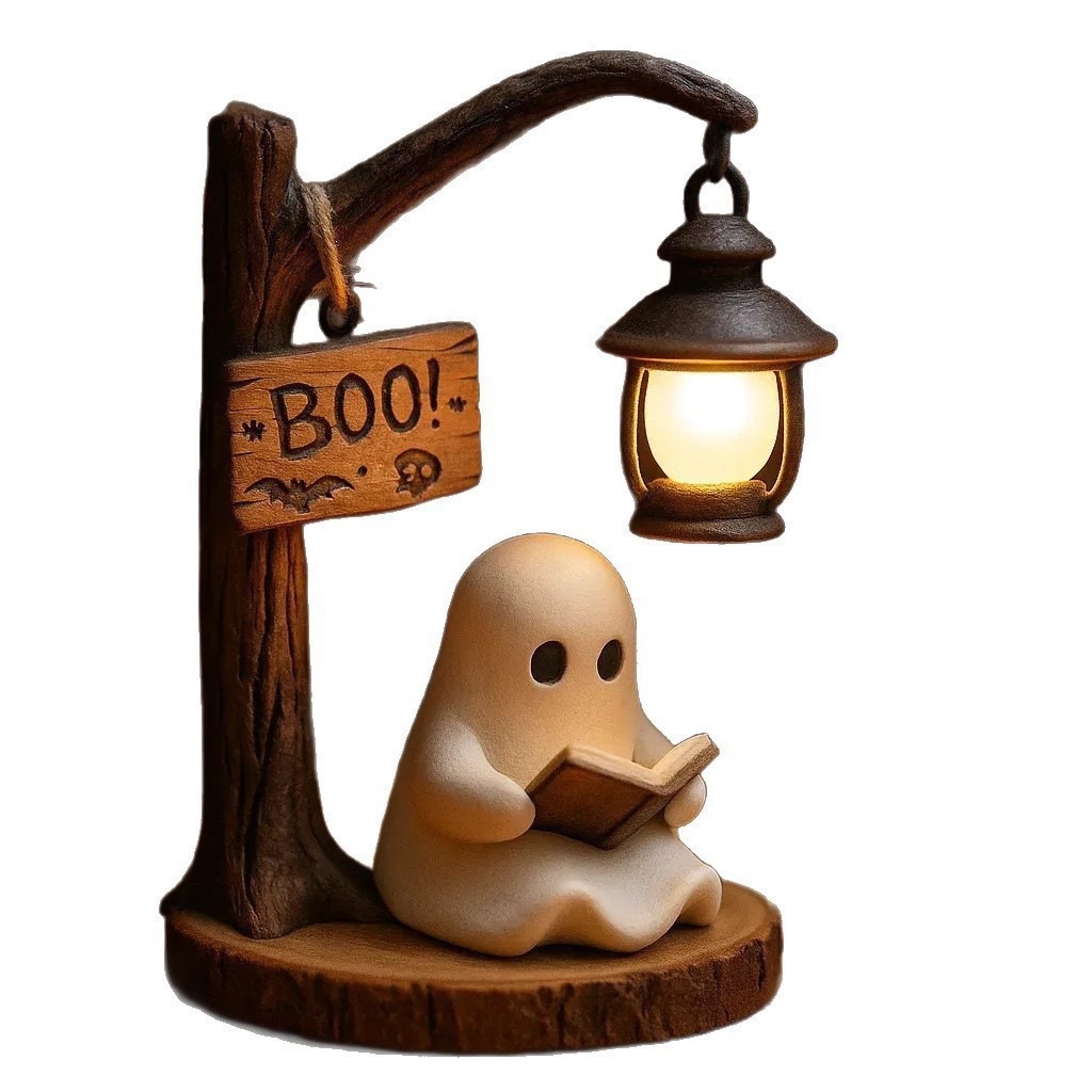 Desk Setup Lamp - Lanterne de lecture fantôme 4,3x3,14x6,3 pouces,