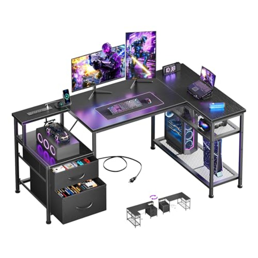 Desk Setup L Shaped - Bureau de jeu en forme de