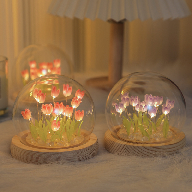 Desk Setup Lamp - Sac lumineux de nuit tulipe fait
