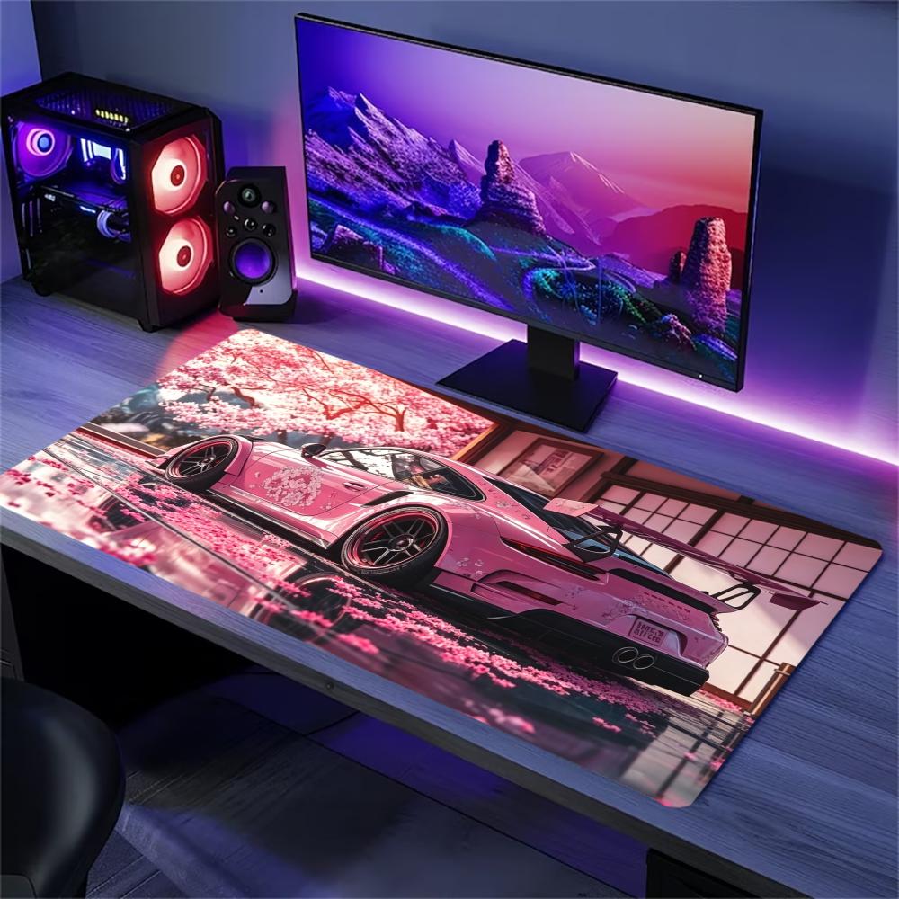 Desk Setup Pc And Laptop - Tapis de bureau étendu Sakura Sports